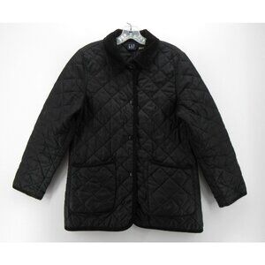 VINTAGE Gap Jacket Small Quilted Barn Chore Coat Corduroy Collar *